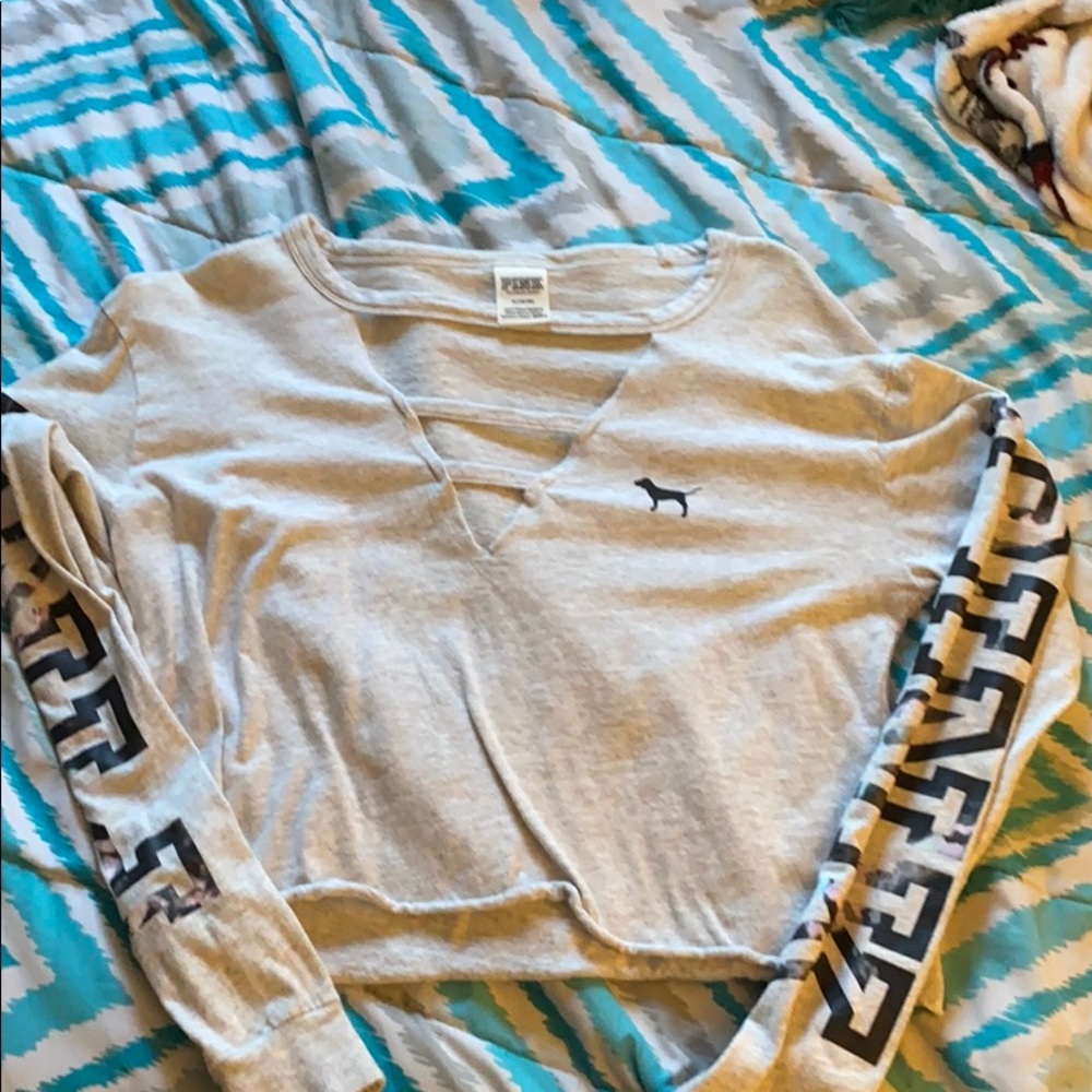 long sleeve crop top
